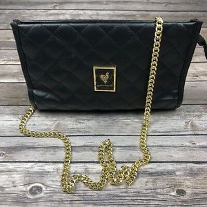 Black Gold Chain Evening Bag
